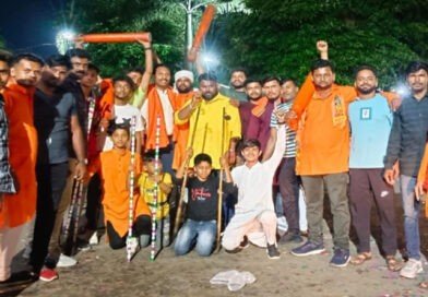 बजरंग दल ,विश्व हिंदू परिषद ने हनुमान जन्मोत्सव पर पाथाखेड़ा में निकाली विशाल शोभायात्रा