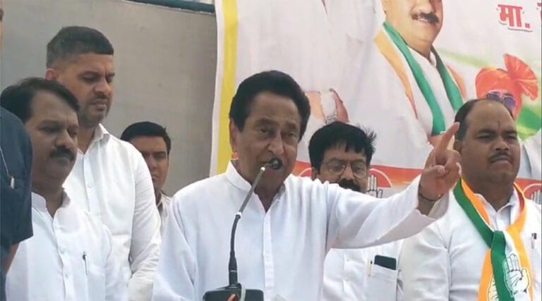 बैतूल के आमला में रामू टेकाम के पक्ष में कमलनाथ की हुई जनसभा-कहा मै हिन्दू हूँ ,सबसे बड़ा हनुमान मंदिर बनाया 26 kamalnaath