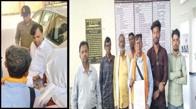 सहायक सचिव को हटाने ग्रामीण हुए लामबंद - पहुंचे कलेक्ट्रेड 11 hirapur