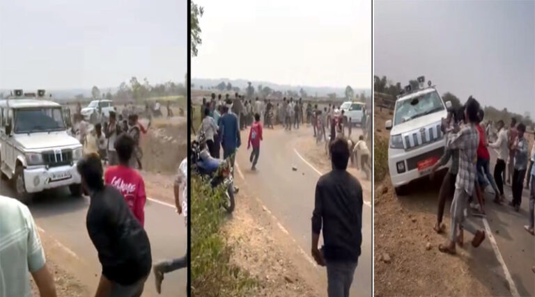 खदान का सर्वे करने पहुंची प्रशासनिक टीम और भारी पुलिस बल पर ग्रामीणों की भीड़ ने किया हमला (वीडियो ) 7 kukshi