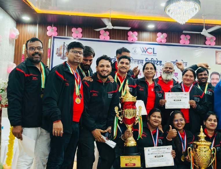 पाथाखेड़ा क्षेत्र ने रचा इतिहास, वेकोली अंतरक्षेत्रीय खेल प्रतियोगिता में शानदार प्रदर्शन 2 pkd8