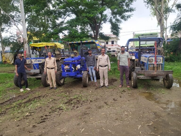 आठनेर क्षेत्र में गिट्टी के अवैध परिवहन