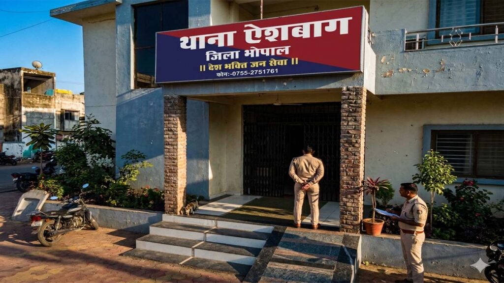 भोपाल में आधी रात को सरेआम फायरिंग, लापरवाही पर थाना प्रभारी और SI लाइन अटैच 1 Bhopal Crime News aishbagh