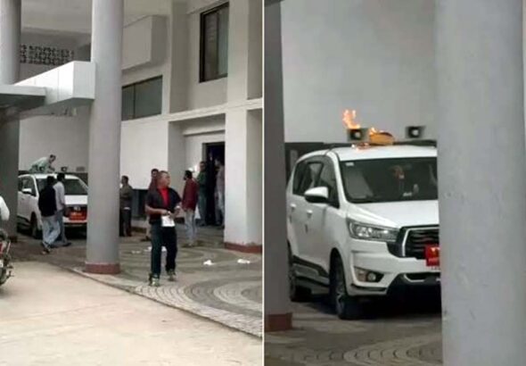महापौर की कार को आग लगाने का प्रयास 10 bmc