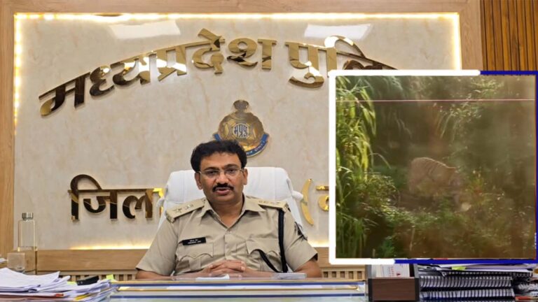 बैतूल एसपी वीरेंद्र जैन -आठनेर क्षेत्र में हिंसक बाघ/शेर की आमद, पुलिस और वन विभाग अलर्ट, ग्रामीणों से सतर्क रहने की अपील 27 sp