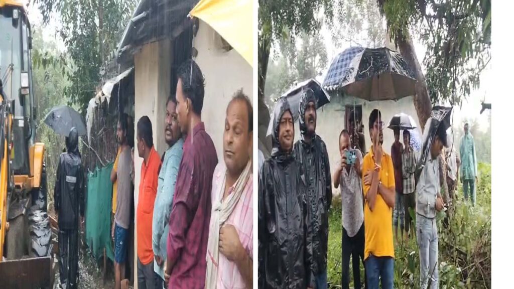मूसलाधार बारिश में पुलिस प्रशासन, नायब तहसीलदार और सीएमओ मौजूदगी में हटाया गया अवैध कब्जा,बारिश बाद फिर होगी अतिक्रमण की कार्रवाई 1 ward1 copy